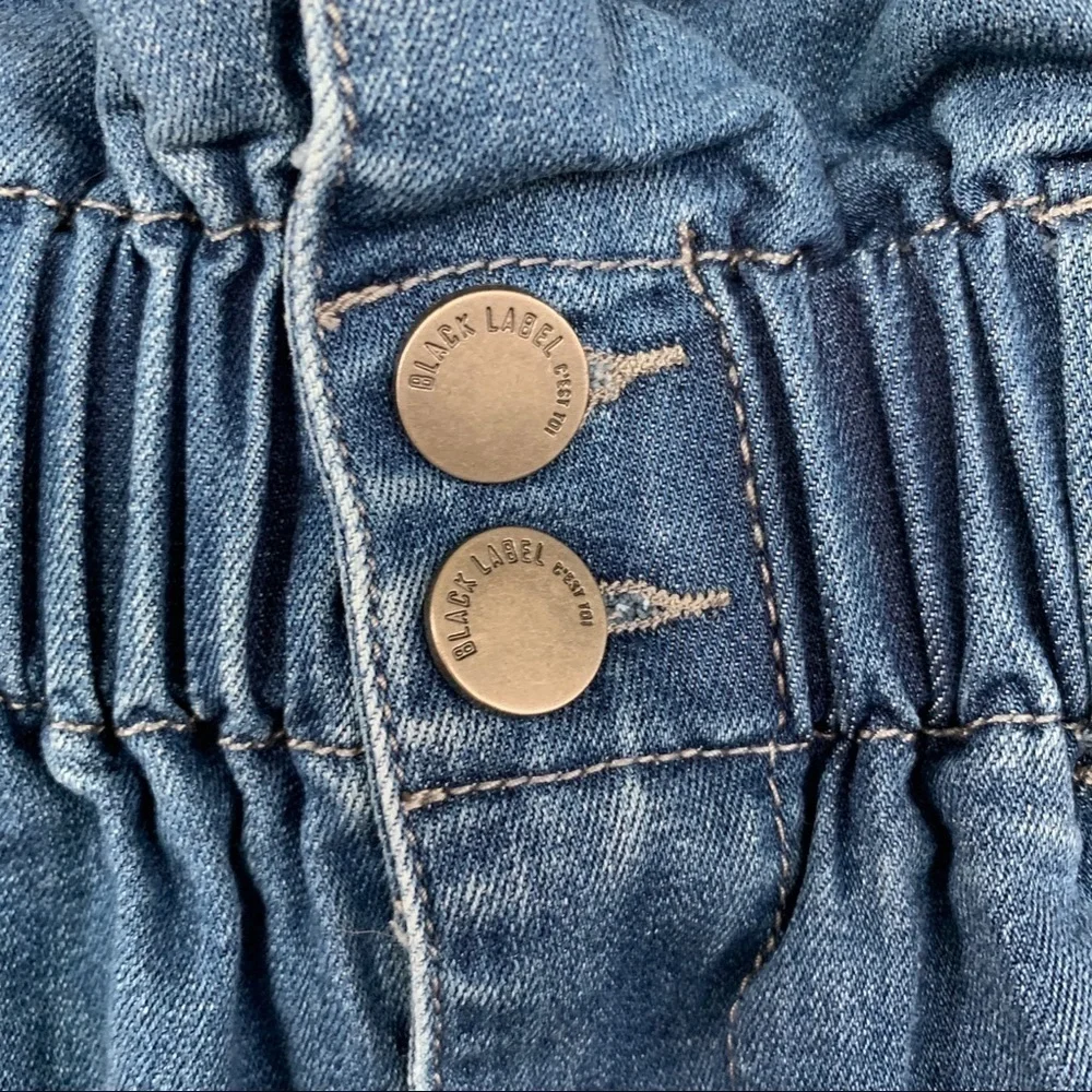 Black Label C’est Toi High Waisted Jean Skirt Size S‎